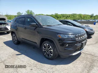 2023 Jeep Compass (RED) Edition with VIN 3C4NJDCN9PT562557, listed as a Copart auction lot 56187915 with 15,637 mi miles and Salvage title. Bid and sale history available at DreamBid. Image 4.