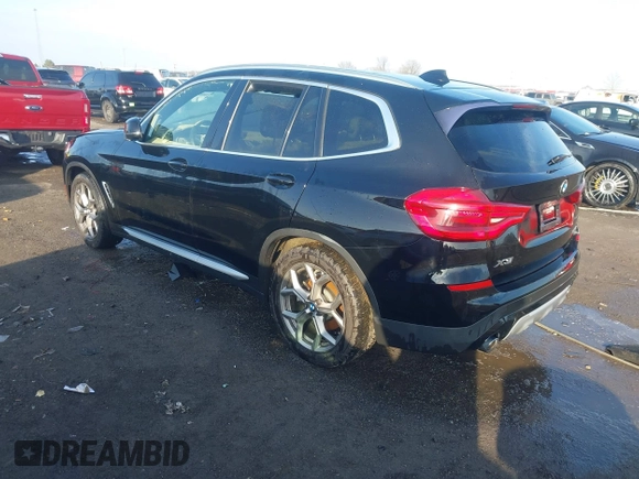 2021 BMW X3 xDrive30i with VIN 5UXTY5C04M9F57544, listed as a IAAI auction lot 41523775 with Not Provided miles and . Bid and sale history available at DreamBid. Image 3.