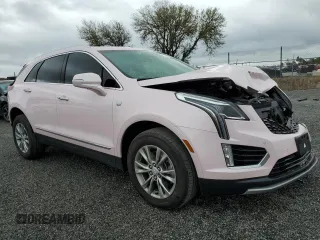 2023 Cadillac XT5 FWD Premium Luxury with VIN 1GYKNCR46PZ159140, listed as a Copart auction lot 45050085 with 28,231 mi miles and Non Repairable. Bid and sale history available at carsss.com. Image 4.