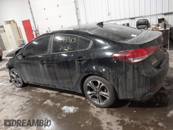 2018 Kia Forte LX with VIN 3KPFL4A74JE197378, listed as a IAAI auction lot 41543383 with 107,078 mi miles. Bid and sale history available at carsss.com. Image 14.