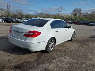 2013 Hyundai Genesis 3.8L with VIN KMHGC4DD1DU237732, listed as a IAAI auction lot 41911514 with 121,266 mi miles. Bid and sale history available at carsss.com. Image 4.