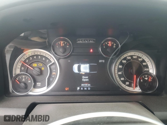 2018 Ram 1500 Big Horn with VIN 1C6RR7LT9JS134322, listed as a Copart auction lot 62555085 with 264,155 mi miles and Non repairable. Bid and sale history available at DreamBid. Image 9.
