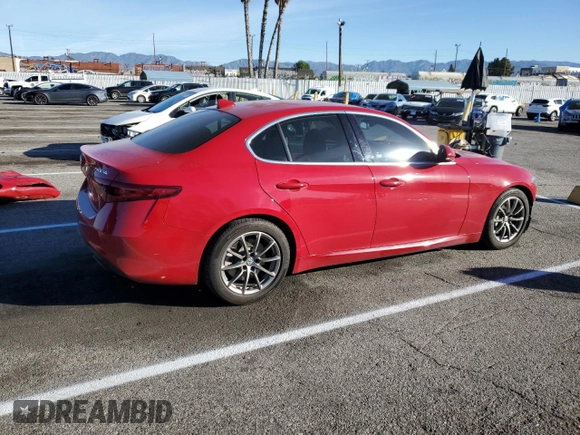 2018 Alfa Romeo Giulia with VIN ZARFAEBN8J7590038, listed as a Copart auction lot 40013063 with 49,764 mi miles. Bid and sale history available at carsss.com. Image 3.