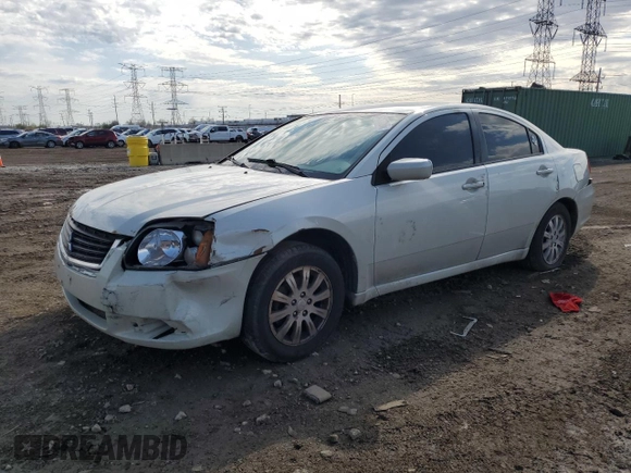 2009 Mitsubishi Galant ES z VIN 4A3AB36F39E025323, wystawiony jako Copart lot #54163005 z przebiegiem 192 941 mil mil oraz Szkoda całkowita • Salvage title. Historia ofert i sprzedaży dostępna na DreamBid. Obrazek 1.