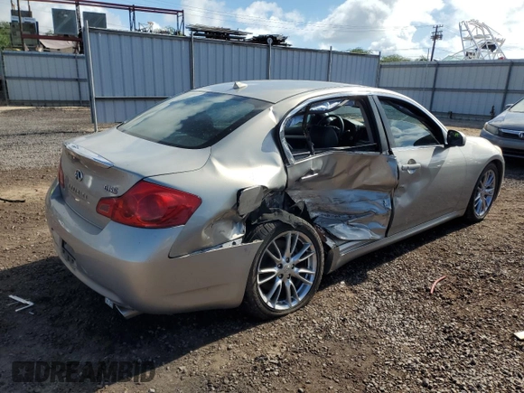 2008 Infiniti G35 with VIN JNKBV61EX8M205707, listed as a Copart auction lot 85795424 with Not Provided miles and Clean Title. Bid and sale history available at DreamBid. Image 3.