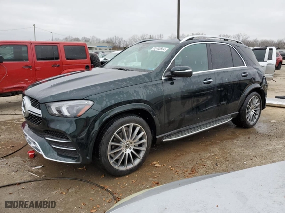 2021 Mercedes-Benz GLE with VIN 4JGFB4KB3MA493677, listed as a Copart auction lot 85445854 with 36,920 mi miles and Non Repairable. Bid and sale history available at carsss.com. Image 1.