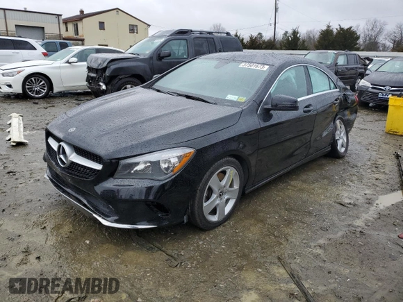2018 Mercedes-Benz CLA with VIN WDDSJ4EBXJN613762, listed as a Copart auction lot 37501673 with 59,646 mi miles. Bid and sale history available at carsss.com. Image 1.