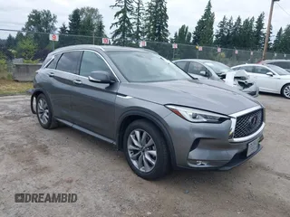 2020 Infiniti QX50 Luxe with VIN 3PCAJ5M1XLF117060, listed as a IAAI auction lot 42500252 with 63,533 mi miles and . Bid and sale history available at DreamBid. Image 1.