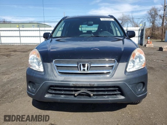 2006 Honda CR-V EX with VIN JHLRD78816C034828, listed as a Copart auction lot 53043985 with 195,897 mi miles and Salvage Title. Bid and sale history available at carsss.com. Image 5.