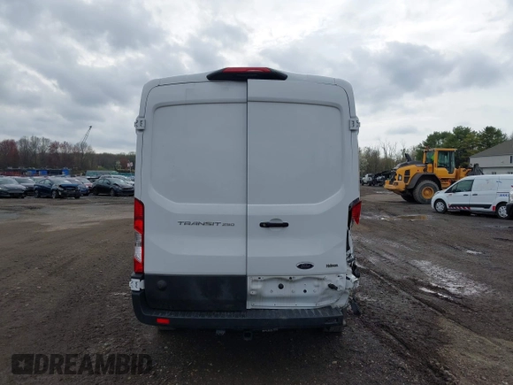 2023 Ford Transit Cargo with VIN 1FTBR1C89PKB29455, listed as a IAAI auction lot 41839680 with 21,570 mi miles. Bid and sale history available at carsss.com. Image 16.