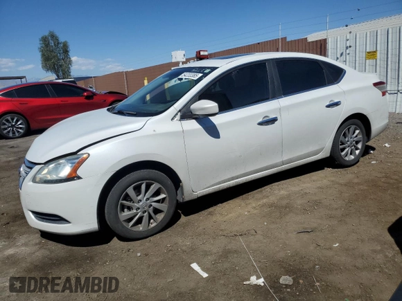 2015 Nissan Sentra SV with VIN 3N1AB7AP3FY248845, listed as a Copart auction lot 54233385 with 132,820 mi miles and Salvage Title. Bid and sale history available at DreamBid. Image 1.
