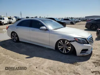 2015 Mercedes-Benz S 550 with VIN WDDUG8CB5FA074757, listed as a Copart auction lot 46002355 with 114,888 mi miles and Salvage Title. Bid and sale history available at carsss.com. Image 4.