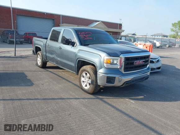 2014 GMC Sierra 1500 with VIN 3GTU2TEH7EG195271, listed as a IAAI auction lot 42052094 with 177,574 mi miles. Bid and sale history available at carsss.com. Image 1.