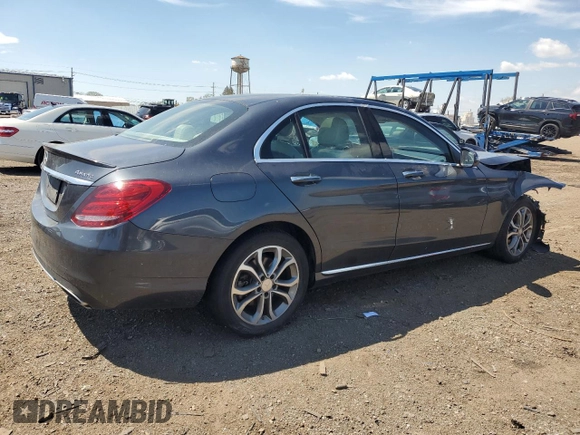 2016 Mercedes-Benz C 300 Luxury with VIN 55SWF4KB8GU116460, listed as a Copart auction lot 55850445 with 116,553 mi miles and Salvage title. Bid and sale history available at DreamBid. Image 3.