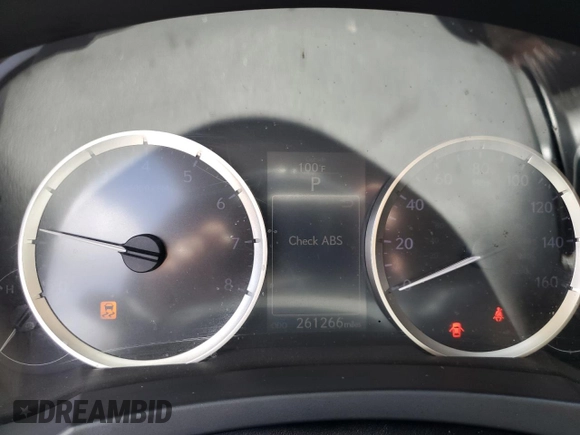2014 Lexus IS 250 with VIN JTHBF1D22E5024186, listed as a Copart auction lot 61187265 with 261,266 mi miles and Salvage title. Bid and sale history available at DreamBid. Image 9.