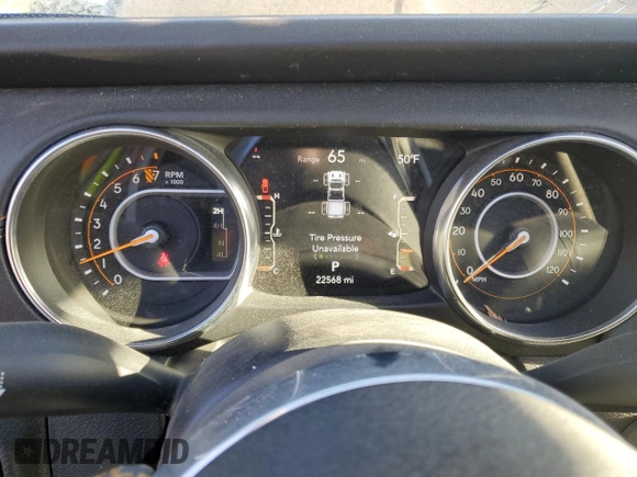 2023 Jeep Gladiator High Altitude with VIN 1C6HJTFG8PL528455, listed as a Copart auction lot 47110935 with 22,568 mi miles and Non repairable. Bid and sale history available at DreamBid. Image 9.
