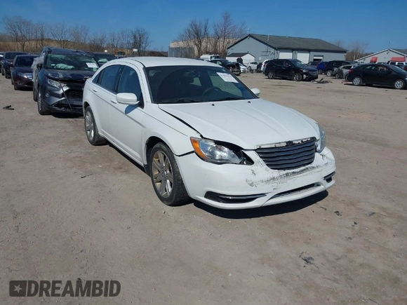 2012 Chrysler 200 Touring with VIN 1C3CCBBB1CN222038, listed as a IAAI auction lot 41894378 with 180,715 mi miles and . Bid and sale history available at carsss.com. Image 1.