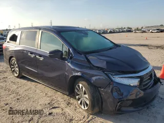 2024 Honda Odyssey EX-L with VIN 5FNRL6H63RB042753, listed as a Copart auction lot 65665724 with Not Provided miles and Salvage Title. Bid and sale history available at DreamBid. Image 4.