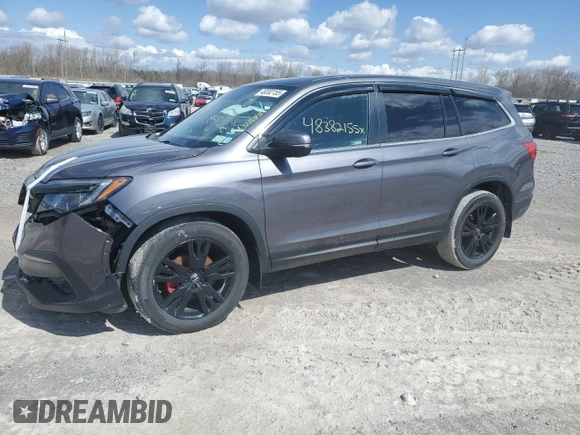2022 Honda Pilot Special Edition with VIN 5FNYF6H27NB091268, listed as a Copart auction lot 48382155 with 45,893 mi miles and Salvage Title. Bid and sale history available at carsss.com. Image 1.