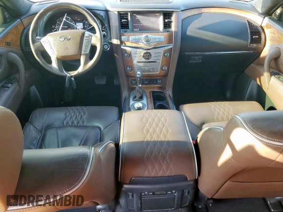 2015 Infiniti QX80 with VIN JN8AZ2NE9F9083611, listed as a Copart auction lot 53046305 with 143,167 mi miles and Salvage title. Bid and sale history available at DreamBid. Image 8.