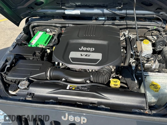 2018 Jeep Wrangler JK Unlimited Sport S with VIN 1C4BJWDG8JL890974, listed as a Copart auction lot 76051434 with 26,581 mi miles and Salvage Title. Bid and sale history available at carsss.com. Image 7.