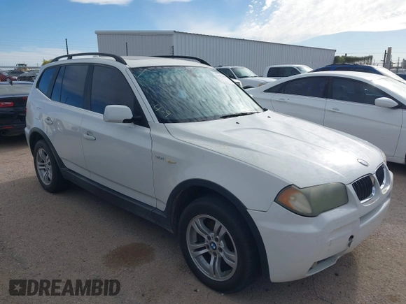 2006 BMW X3 3.0i with VIN WBXPA93476WG88461, listed as a IAAI auction lot 42002895 with 241,709 mi miles. Bid and sale history available at carsss.com. Image 1.