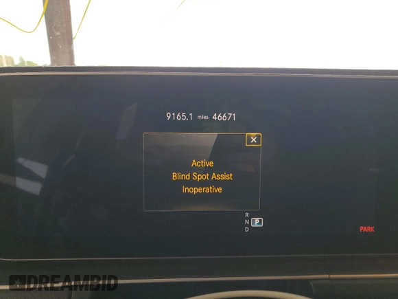 2021 Mercedes-Benz GLE 53 AMG with VIN 4JGFD6BB3MA192557, listed as a Copart auction lot 56923165 with 46,671 mi miles and Salvage title. Bid and sale history available at DreamBid. Image 9.