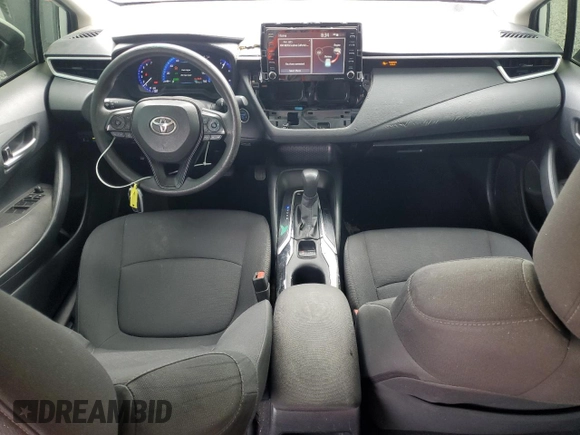 2021 Toyota Corolla Hybrid LE with VIN JTDEAMDE3MJ013373, listed as a Copart auction lot 48709785 with 136,422 mi miles and Salvage Title. Bid and sale history available at carsss.com. Image 8.