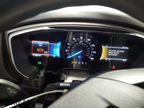 2020 Ford Fusion SE with VIN 3FA6P0HD7LR140540, listed as a Copart auction lot 44694805 with 70,596 mi miles and Salvage Title. Bid and sale history available at DreamBid. Image 9.