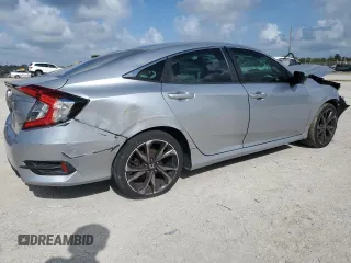 2019 Honda Civic Sport with VIN 2HGFC2F82KH520050, listed as a Copart auction lot 51368215 with 110,050 mi miles and Non Repairable. Bid and sale history available at DreamBid. Image 3.