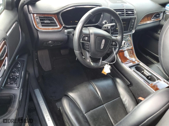 2017 Lincoln Continental Livery with VIN 1LN6L9UKXH5612864, listed as a Copart auction lot 73826144 with 0 mi miles and Salvage Title. Bid and sale history available at carsss.com. Image 8.