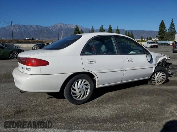 1997 Ford Escort LX with VIN 1FALP13PXVW380014, listed as a Copart auction lot 86107594 with 145,491 mi miles and Salvage Title. Bid and sale history available at carsss.com. Image 3.