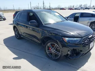 2024 Audi Q5 S line Prestige with VIN WA1F2AFYXR2014930, listed as a IAAI auction lot 41603170 with 17,312 mi miles. Bid and sale history available at carsss.com. Image 1.