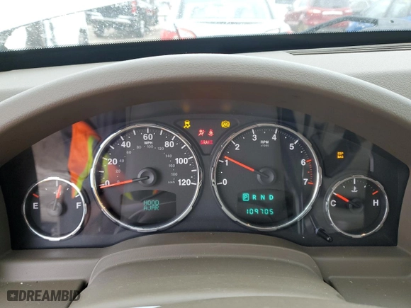 2009 Jeep Liberty Limited with VIN 1J8GN58K09W526618, listed as a Copart auction lot 83000224 with 109,705 mi miles and Salvage Title. Bid and sale history available at carsss.com. Image 9.