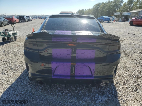 2020 Dodge Charger Scat Pack with VIN 2C3CDXGJ5LH184364, listed as a Copart auction lot 42055145 with 87,595 mi miles and Salvage Title. Bid and sale history available at carsss.com. Image 6.