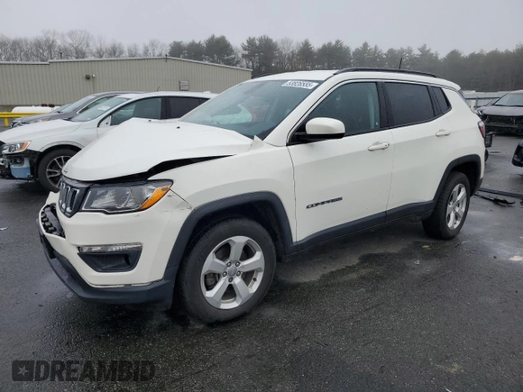 2021 Jeep Compass Altitude with VIN 3C4NJDBB4MT530103, listed as a Copart auction lot 53826555 with 55,313 mi miles and Salvage title. Bid and sale history available at DreamBid. Image 1.