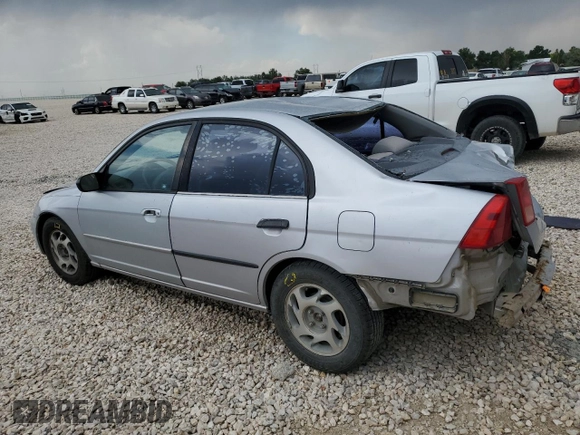 2001 Honda Civic DX with VIN 1HGES15311L032224, listed as a Copart auction lot 63253434 with 216,723 mi miles and Clean Title. Bid and sale history available at carsss.com. Image 2.
