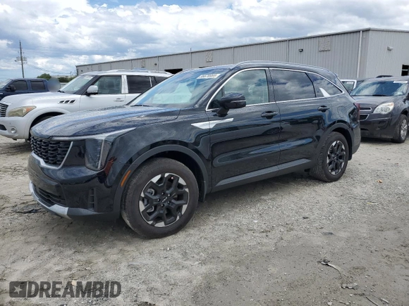 2025 Kia Sorento S z VIN 5XYRL4JC0SG342785, wystawiony jako Copart lot #56676955 z przebiegiem 5 976 mil mil oraz Szkoda całkowita • Salvage title. Historia ofert i sprzedaży dostępna na DreamBid. Obrazek 1.