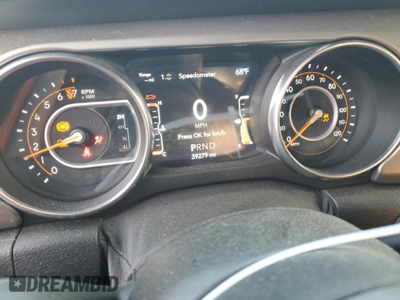 2021 Jeep Gladiator Willys с VIN 1C6HJTAGXML527617, выставлен на аукционе Copart как лот 59110005 с пробегом 39 279 миль миль и Списание • Salvage title. История ставок и продаж доступна на DreamBid. Изображение 9.