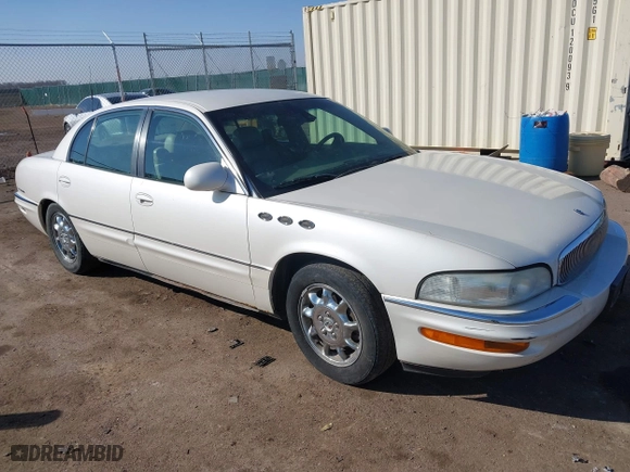 2002 Buick Park Avenue with VIN 1G4CW54K424239451, listed as a IAAI auction lot 41763215 with 187,228 mi miles. Bid and sale history available at carsss.com. Image 1.