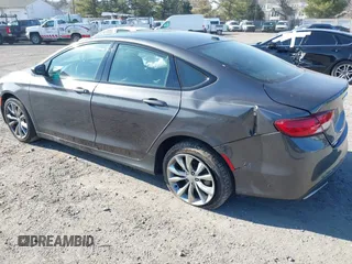 2015 Chrysler 200 S with VIN 1C3CCCDG6FN727592, listed as a IAAI auction lot 41769446 with 27,542 mi miles. Bid and sale history available at carsss.com. Image 3.