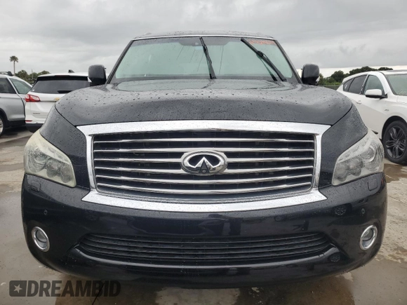2012 Infiniti QX56 7-passenger with VIN JN8AZ2NF8C9518669, listed as a Copart auction lot 74218614 with 0 mi miles and Non Repairable. Bid and sale history available at carsss.com. Image 5.