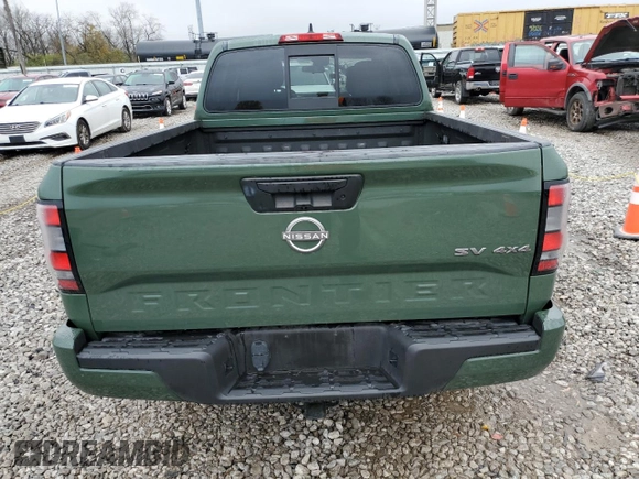 2022 Nissan Frontier SV with VIN 1N6ED1FK7NN603138, listed as a Copart auction lot 80751284 with 76,547 mi miles and Salvage Title. Bid and sale history available at carsss.com. Image 6.