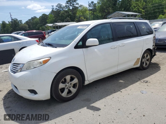 2015 Toyota Sienna LE AAS with VIN 5TDKK3DC5FS579839, listed as a Copart auction lot 54188505 with 189,960 mi miles and Salvage Title. Bid and sale history available at DreamBid. Image 1.