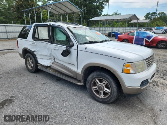 2002 Ford Explorer Eddie Bauer with VIN 1FMDU74W22ZC99899, listed as a Copart auction lot 63443445 with Not provided miles and Salvage title. Bid and sale history available at DreamBid. Image 4.