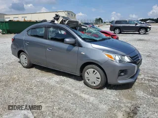 2022 Mitsubishi Mirage ES with VIN ML32FUFJ6NHF09202, listed as a Copart auction lot 60522215 with 29,785 mi miles and Salvage title. Bid and sale history available at DreamBid. Image 4.