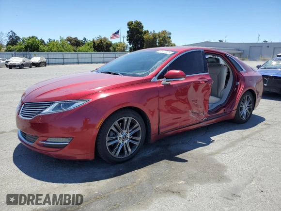 2016 Lincoln MKZ with VIN 3LN6L2GK9GR621263, listed as a Copart auction lot 61507285 with 119,395 mi miles and Salvage title. Bid and sale history available at DreamBid. Image 1.