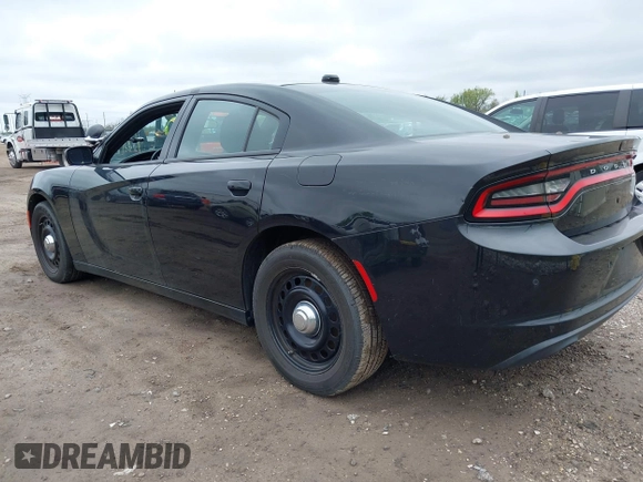 2019 Dodge Charger Police with VIN 2C3CDXKT8KH515011, listed as a IAAI auction lot 42184955 with 110,386 mi miles and . Bid and sale history available at DreamBid. Image 3.