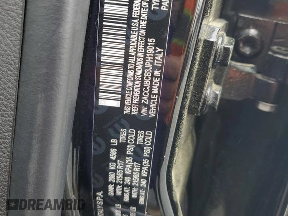 2018 Jeep Renegade Trailhawk with VIN ZACCJBCB3JPH19015, listed as a Copart auction lot 51107615 with 57,517 mi miles and Salvage title. Bid and sale history available at DreamBid. Image 14.