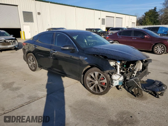 2016 Kia Optima SX Turbo with VIN 5XXGW4L21GG064414, listed as a Copart auction lot 88522155 with 106,023 mi miles and Salvage Title. Bid and sale history available at carsss.com. Image 4.